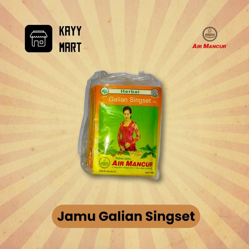 Jamu Galian Singset Air Mancur Original 10 sachet