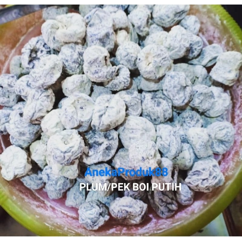 

MANISAN PLUM SALJU /KIAM BOI /PEKBOI PUTIH/ HUA HE MEI