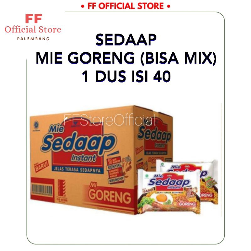 

SEDAAP Mie Goreng Mie Instant All Varian 1 Dus isi 40