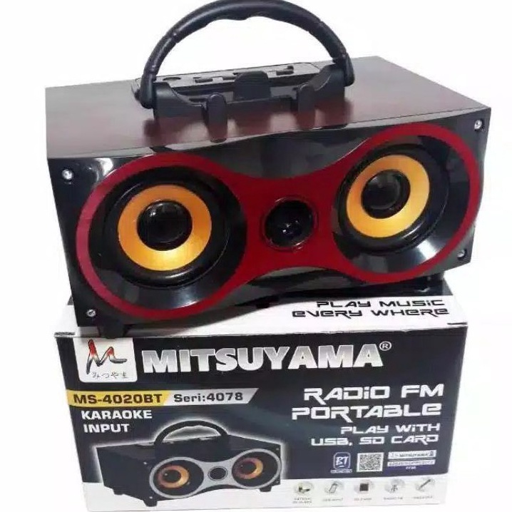 COD SPEAKER WIRELESS BLUETOOTH MITSUYAMA XBASS MS42 SERI 478SALON AKTIF XBASS MS478SPEAKER KARAOKE R
