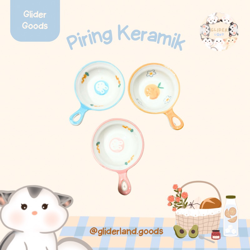 Piring Keramik Piring Makan SugarGlider Lucu