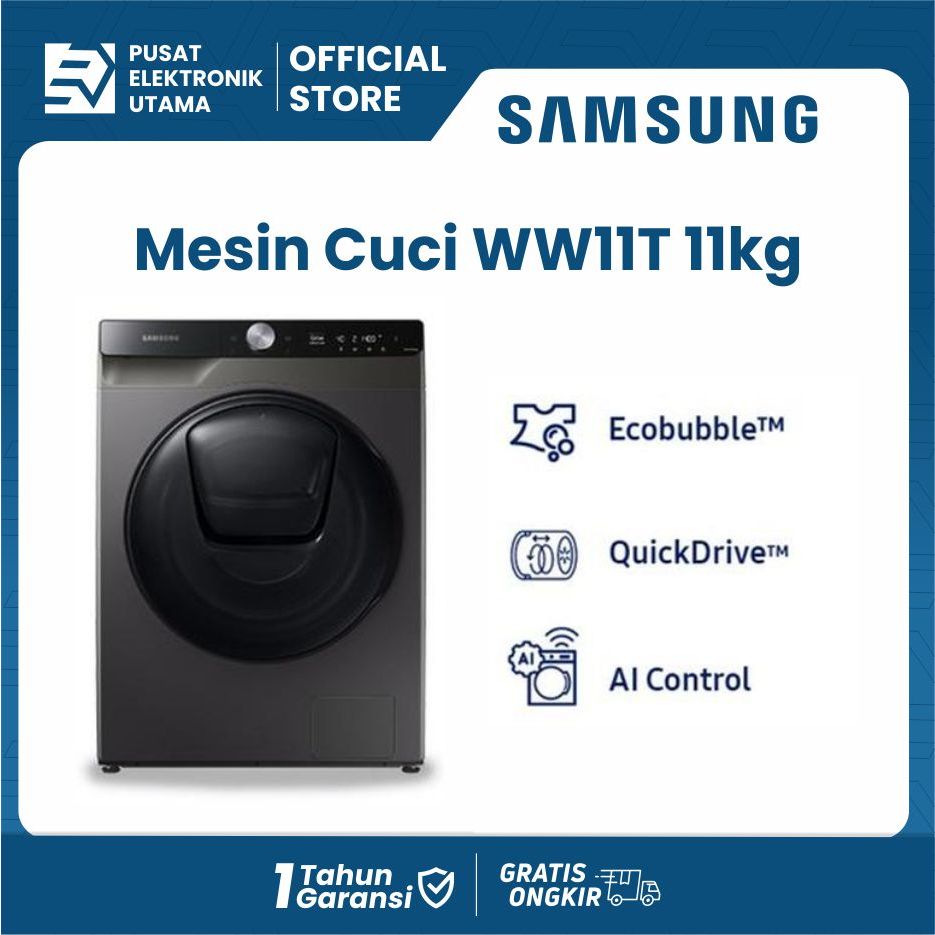 SAMSUNG MESIN CUCI 1 TABUNG FRONT LOADING 11 Kg WW-11T754DBX / WW11