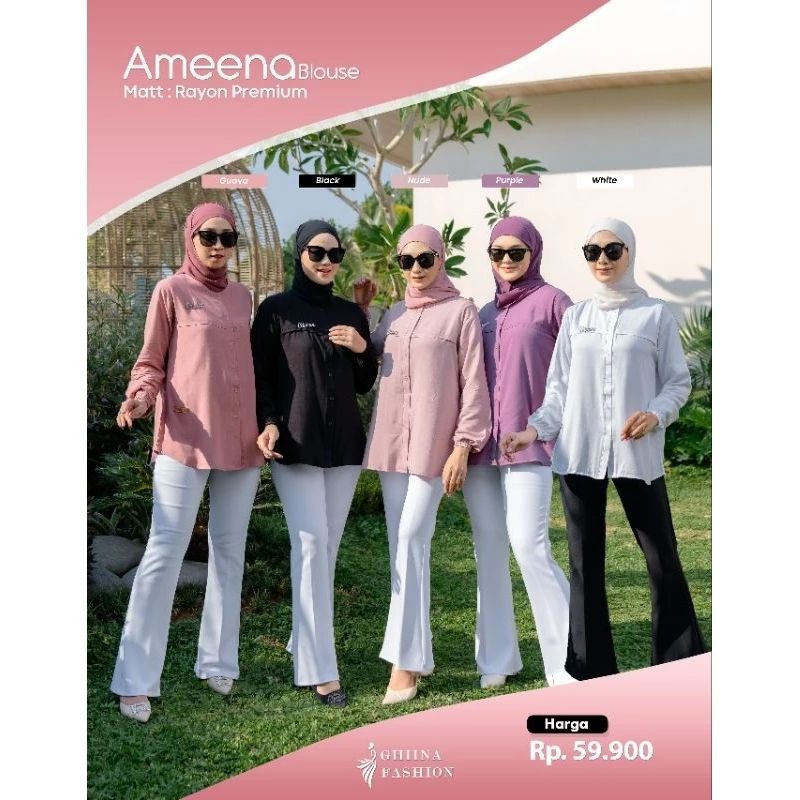 AMEENA BLOUS ORIGINAL BY GHINA FASHION/ BLOUSE MURAH/ BLOUSE GHINA FASHION