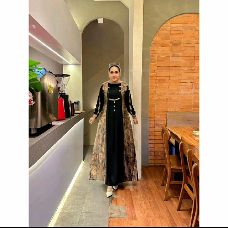 Gamis Impor Wanita Terkini Dress Cewe Modif Gamis Butik Bandung Barang Aslinya Sangat Bagus Gamis Ke
