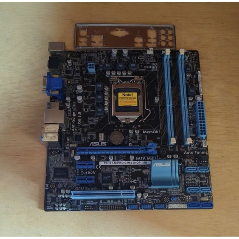 MOBO/MOTHERBOAD ASUS H61 USB 3.0  LGA 1155 SUPPORT GEN 3