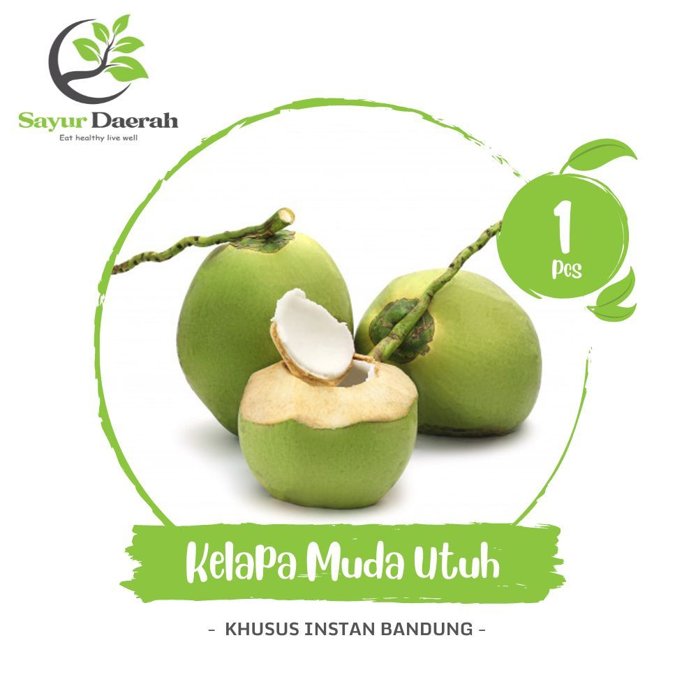 

Kelapa Muda Utuh 1 Pcs | Sayur Daerah