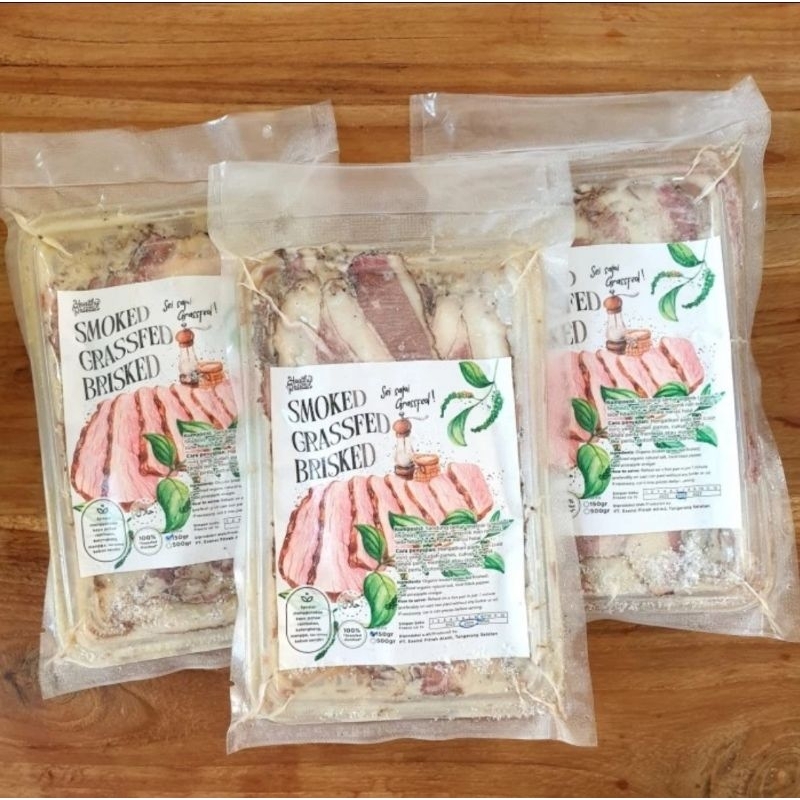 

SMOKED GRASSFED BRISKED | BRISKET SEI SAPI 175GR - HEALTHY PALLETE