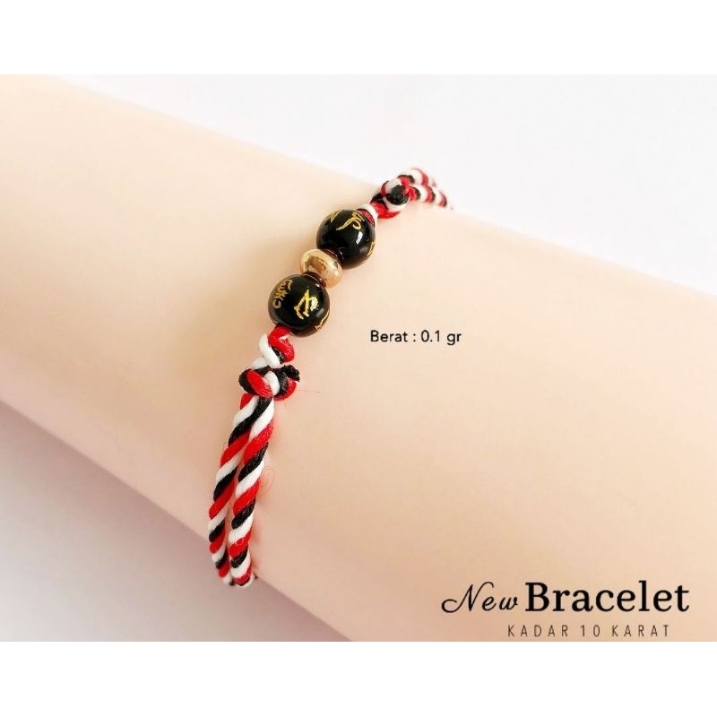 Gelang Tridatu Mix Giok Emas 1pc 0,1gram Semar Jawa
