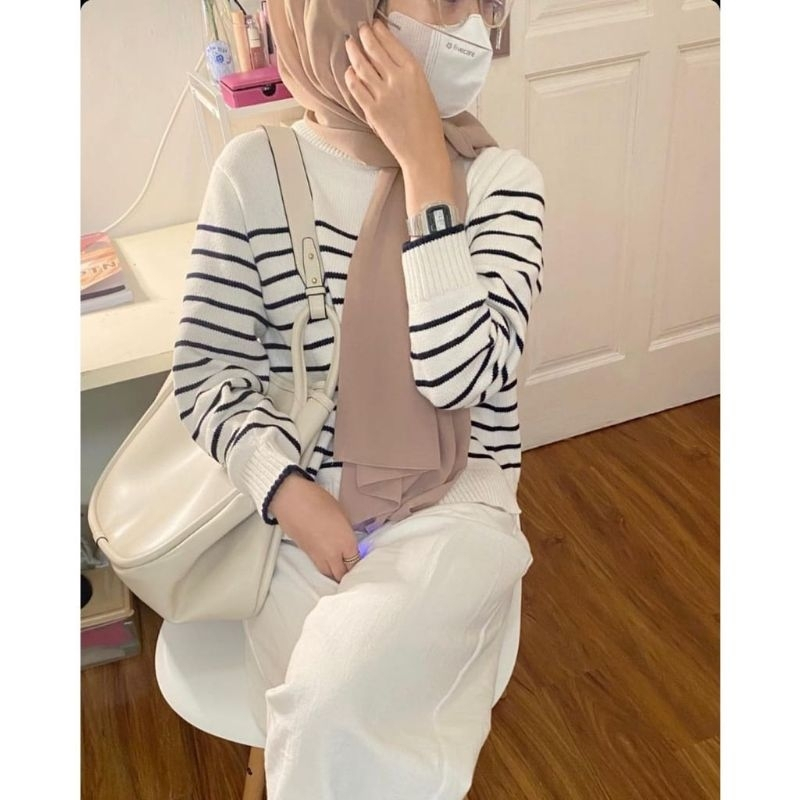 Sweater Premium Rajut KNIT HARU STRIP