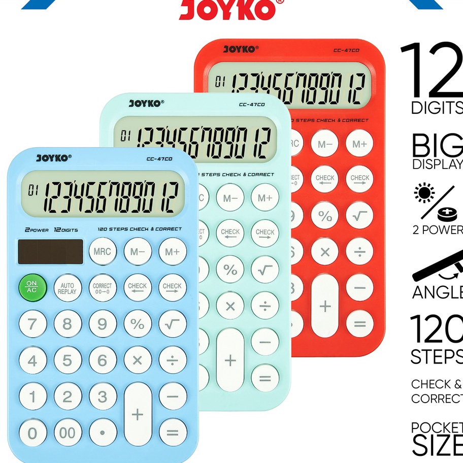 

Jangan Sampai Kehabisan Calculator Kalkulator Joyko CC47CO 12 Digits Check Correct