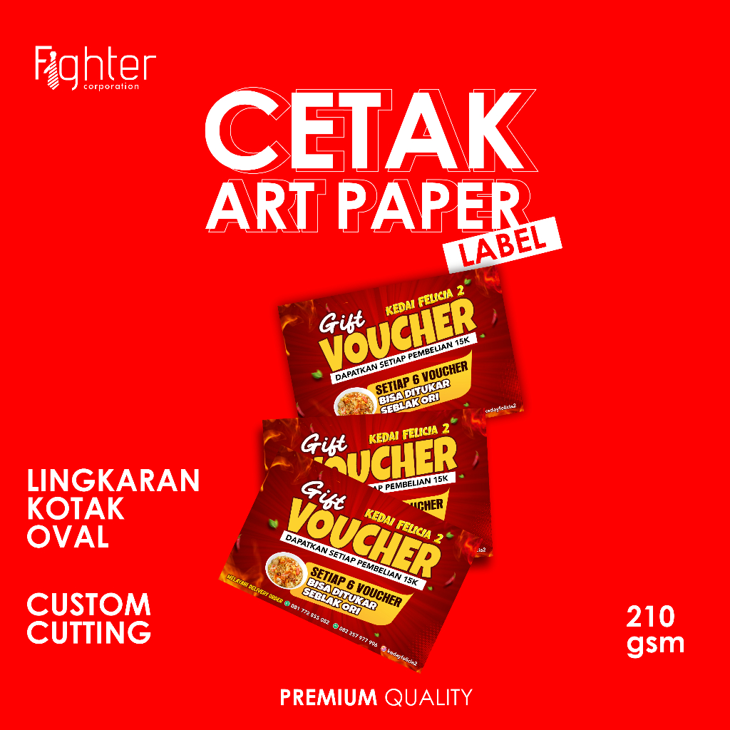 

CETAK LABEL APAPER / POSTER / DLL SEHARI JADI - CUSTOM