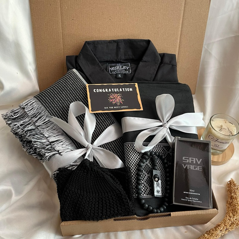 HAMPERS COWOK MUSLIM MURAH PAKET LENGKAP KADO ULANG TAHUN COWOK / GRADUATION