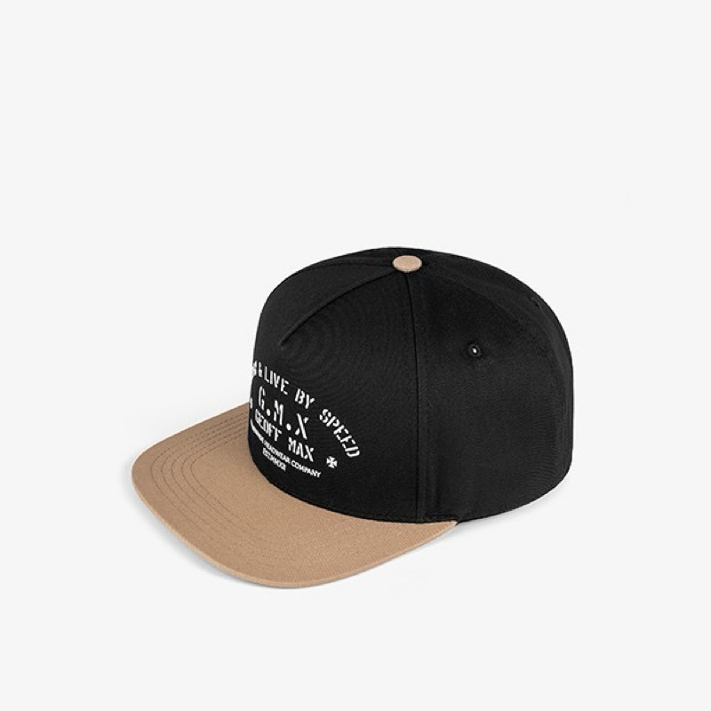 Topi Geoff Max Original - Bornlive Black Creame | Cap | Snapback | Topi Unisex