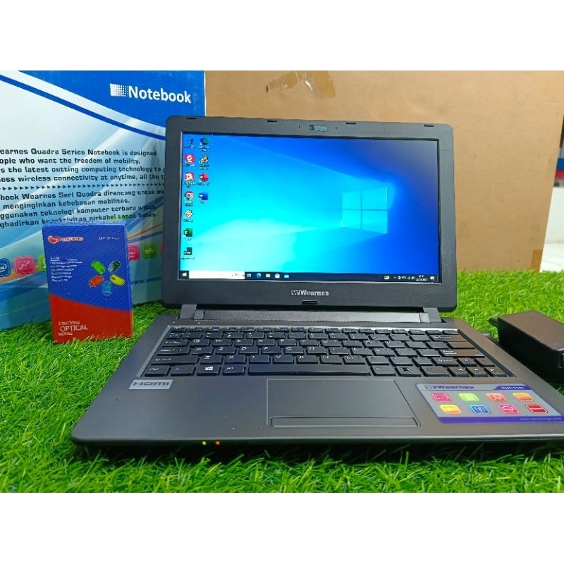 Notebook Wearnes Quadra  CNT 1102 100% New Ram 4GB Ddr3 Ssd 120GB Garansi 1 Tahun