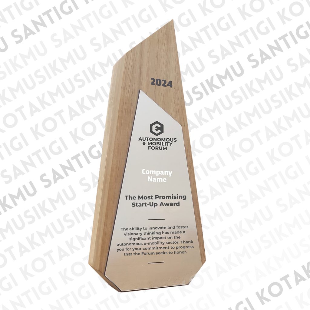 Trophy Kayu Custom (Tipe-2) | Piala Kayu Custom | Plakat Kayu Custom | Plakat Akrilik Custom