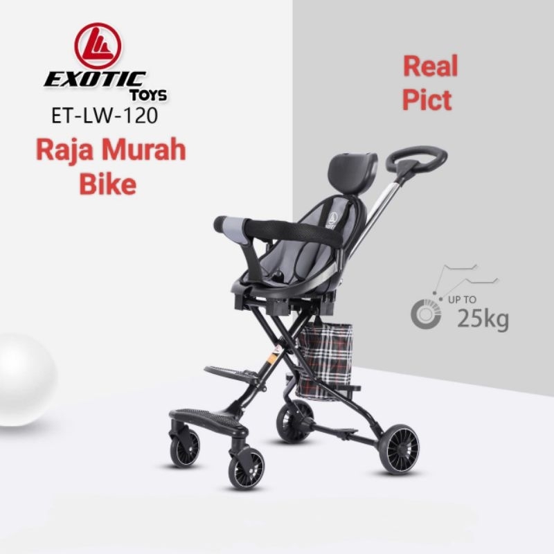Magic Stroller Exotic LW 126 Sepeda Stroller Magic Exotic Rebah Bisa Putar