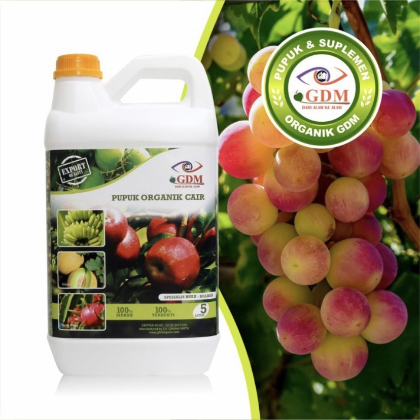 Pupuk anggur organik GDM 5 liter