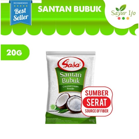 

Sasa Santan Bubuk 20 Gram / Pack Coconut Cream Powder Rempah Instant