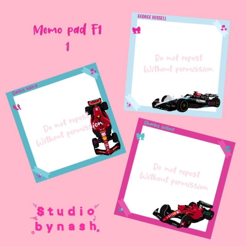 

memopad F1 - merchandise F1/memopad formula one varian 1 [baca deskripsi]