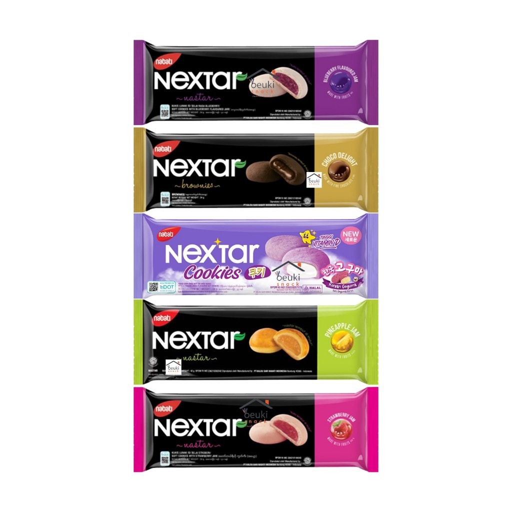 

Nextar Brownies Coklat / Nextar Nanas / Nextar Strawberry Cookies 40gr