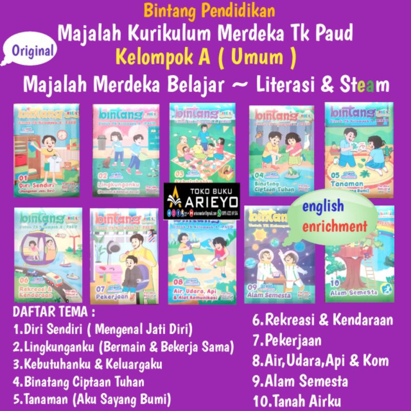 BUKU MAJALAH BINTANG PENDIDIKAN | MAJALAH TERBARU | BUKU TK, PAUD
