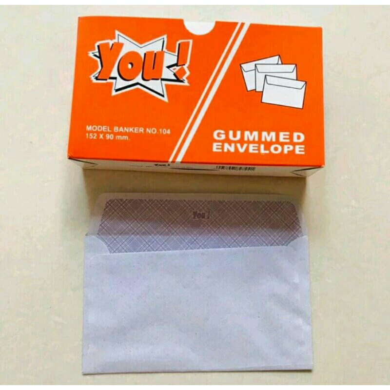 

Amplop You No.104 ( 152 x 90 mm ) Isi 50 Lembar