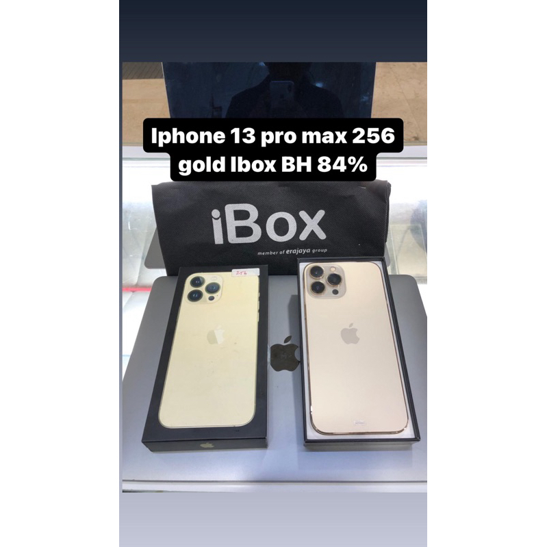 Iphone 13 pro max 256 gold ibox bekas
