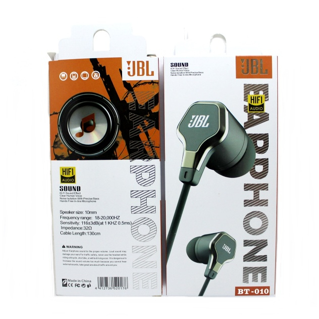 EARPHONE HANDFREE HEADSET MEGA BASS JBL BT-010