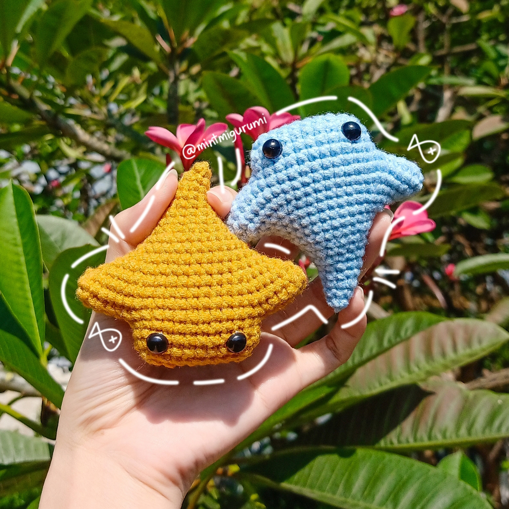 Stingray / Ikan Pari - Amigurumi / Boneka Rajut