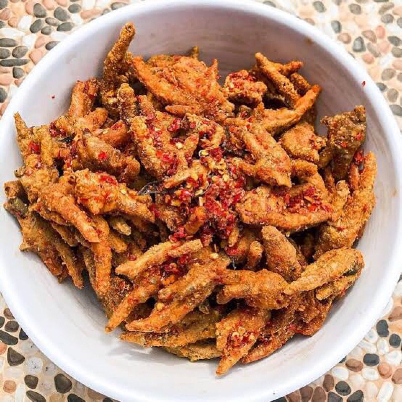 

Termurah CEKER AYAM CRISPY pedes kriuk daun jeruk