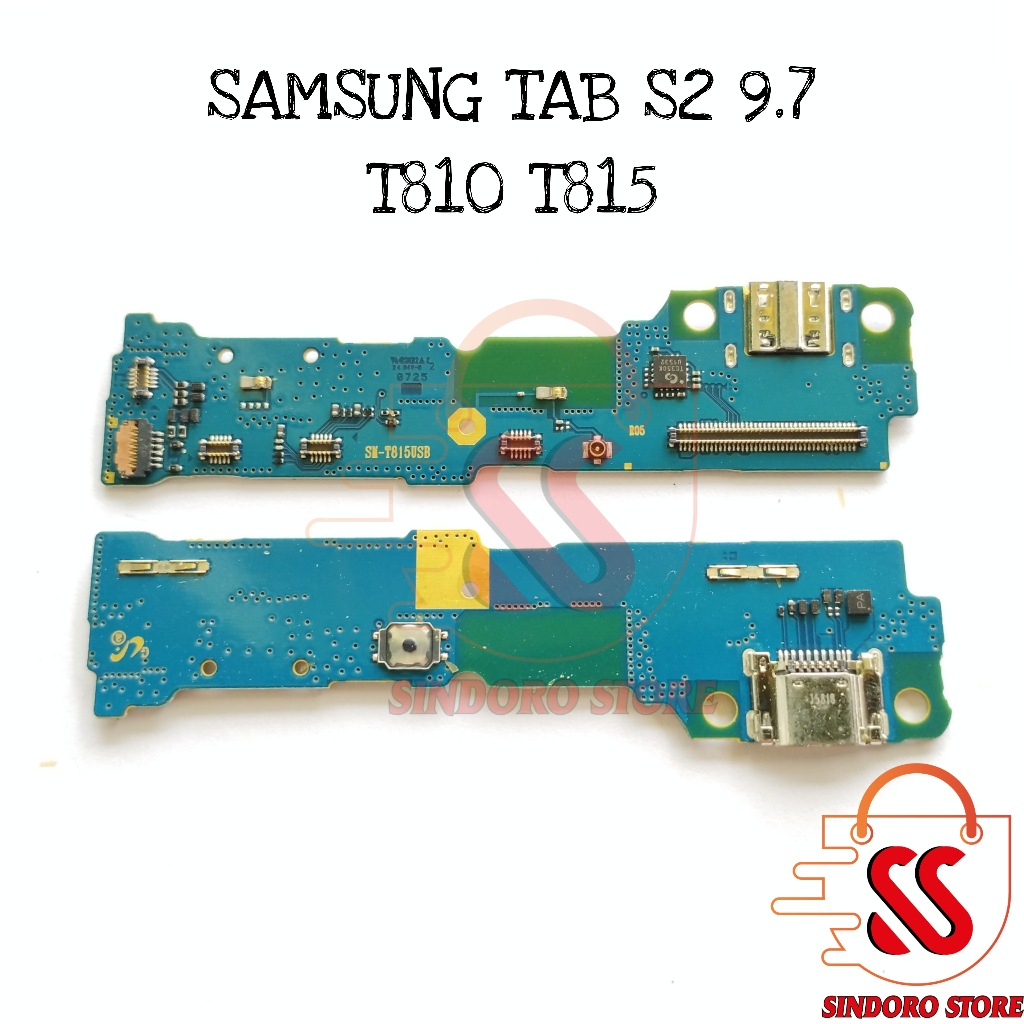 Konektor Charger Samsung Tab S2 9.7 T810 T815 USB Papan Cas Ori Copotan Mic Pcb Board