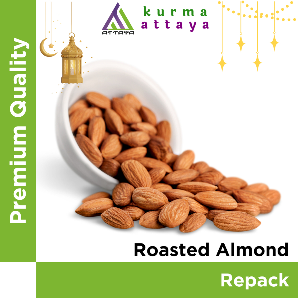 

100gr KACANG ALMOND KUPAS PANGGANG / ROASTED ALMOND