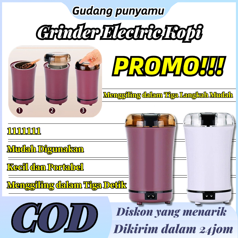 Blender Chopper Bubuk Giling Kopi Cabe Beras Kacang Biji Portable