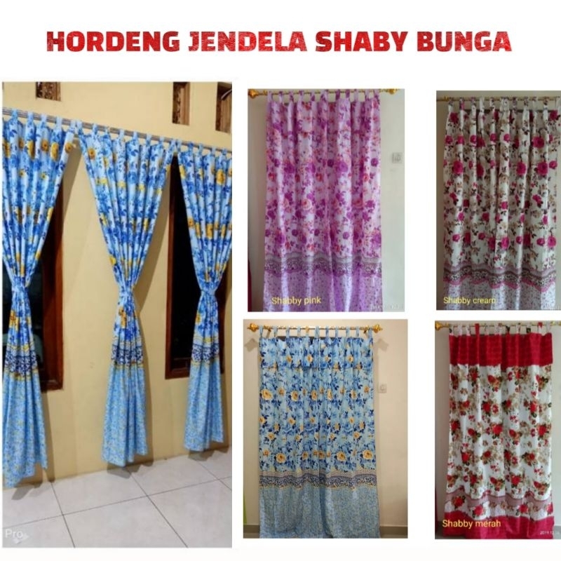 HORDENG JENDELA MOTIF SHABY BUNGA