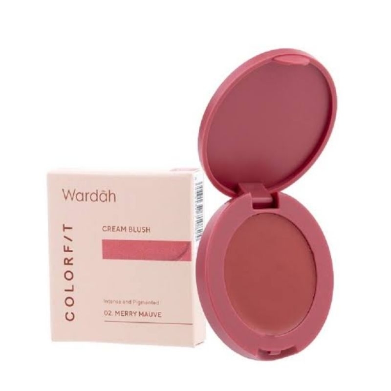 Wardah Cream Blush 02 Merry Mauve - Wardah Blush On