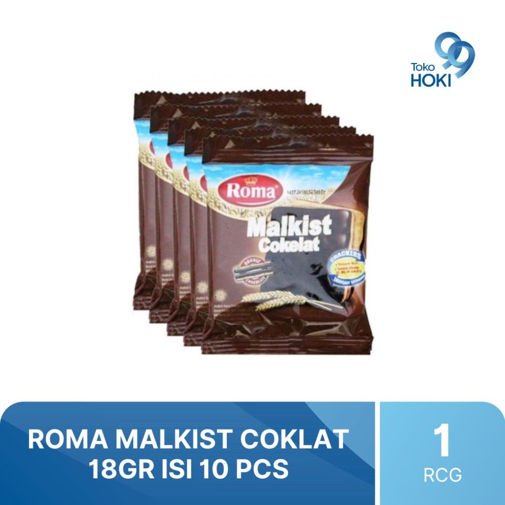 

ROMA MALKIST COKLAT 18GR 1 RENCENG ISI 10 PCS