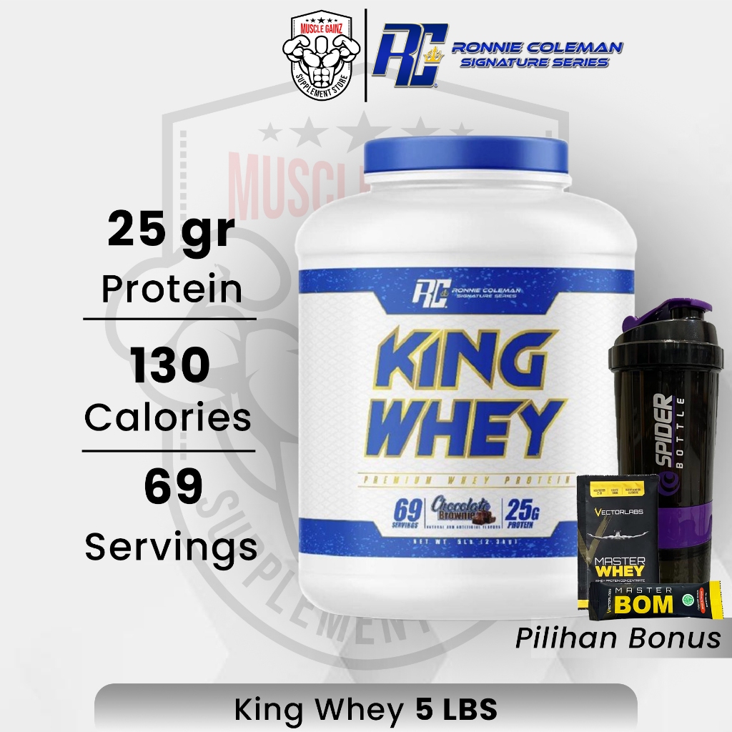 RC King Whey 5lbs Ronnie Coleman Kingwhey Whey Protein RC Susu Protein