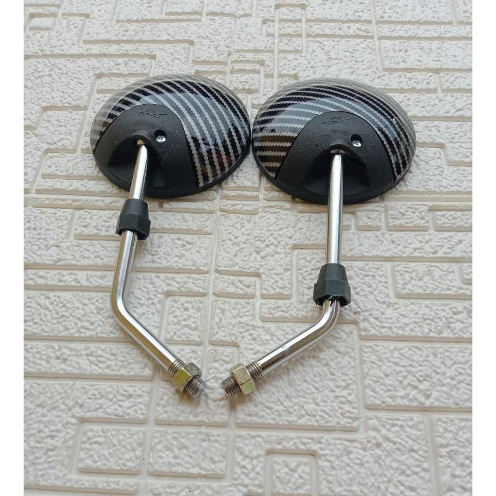 Spion Honda Scoopy lama Karbon Tangkai Chrome - Spion Honda Beat Vario Scoopy revo supra dll