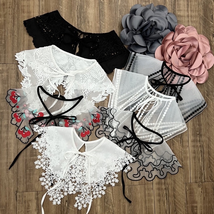 Sale Sekarang Kerah Bordir Kerah Instan Korea Kerah Palsu