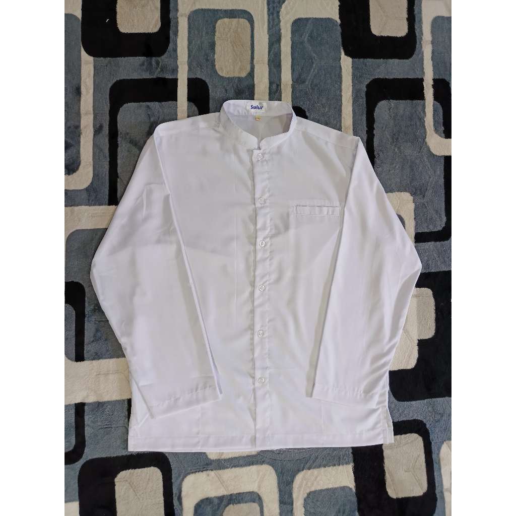 Baju Koko Muslim Taqwa Pria Putih