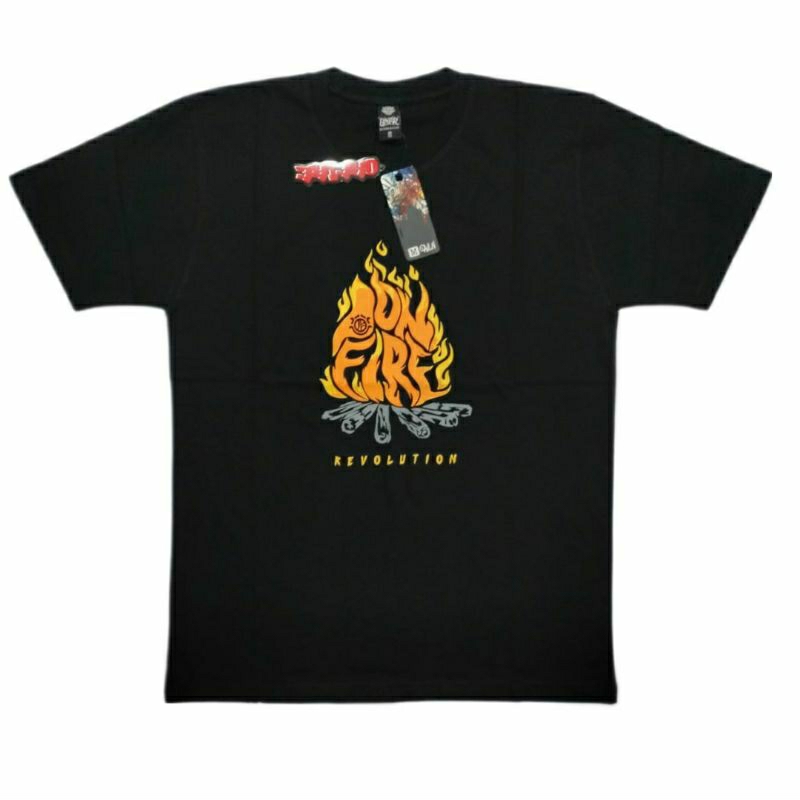 ONFIRE RVLN BAJU PRIA EDISI TERBARU,KAOS ORIGINAL DISTRO BAHAN CATUN HITAM