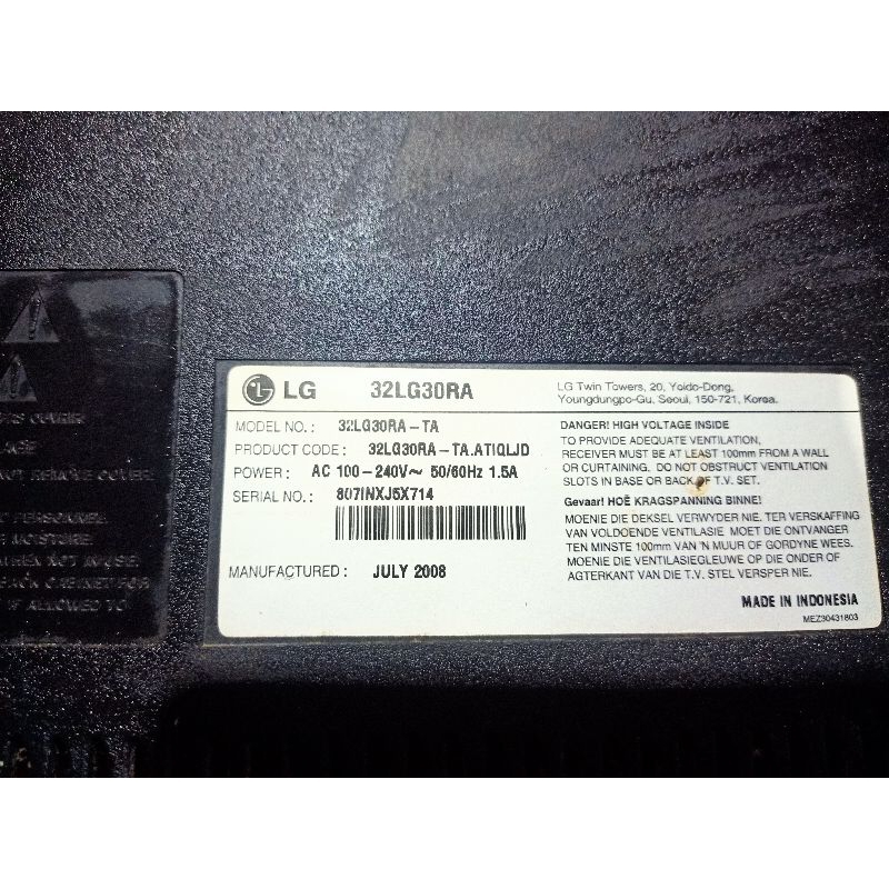 Panel Layar Tv LCD LG 32LG30RA ORIGINAL