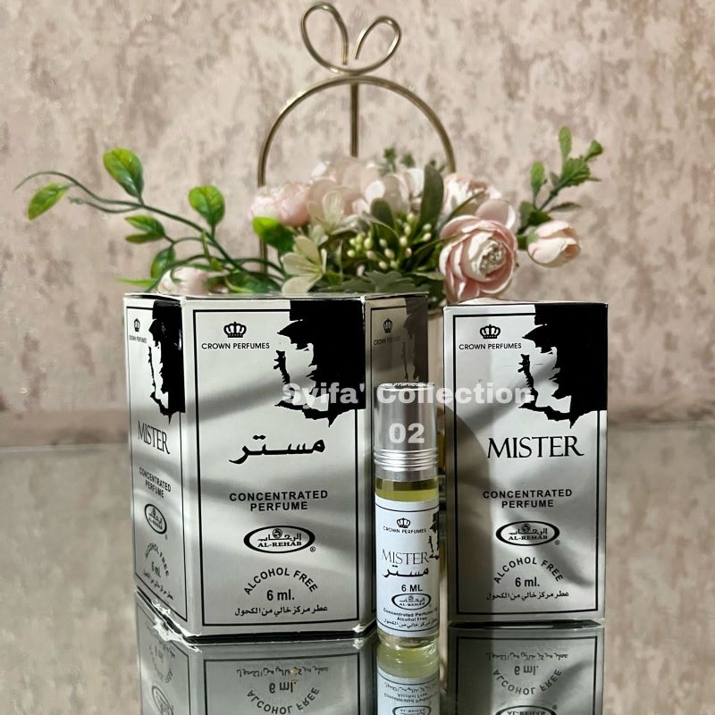 Parfum Al rehab 6ml Mister 1box isi 6pc. minyak alrehab original
