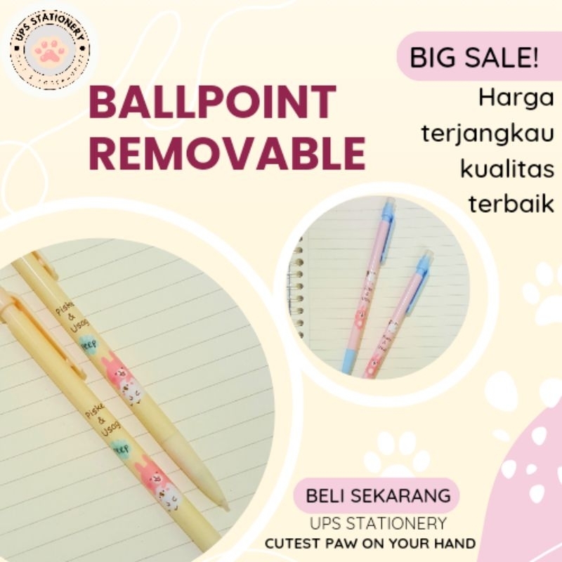 

Bolpoin erasable/bolpoin bisa dihapus