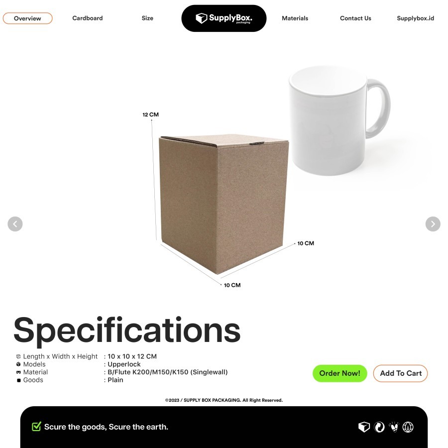 

KARDUS BOX PACKAGING 10 x 10 x 12 CM | Kardus | Cardboard | Dus Box