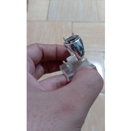 Belanja sekarang emban cincin perak 925 handmade model polos sedia tanam atau catokan2