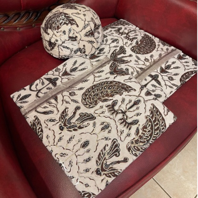 Set kain jarik pengantin prada & Blangkon | Kain pengantin Prada | Kain jarik Prada | Kain jarik pre