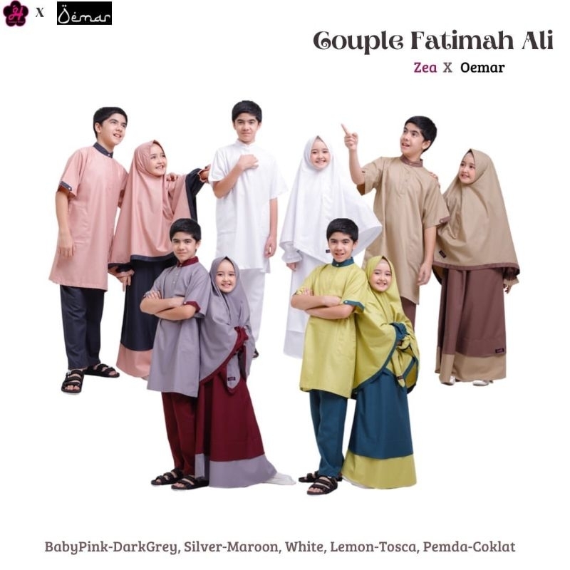 Couple Gamis Koko Anak Fatimah & Ali by Zea Jasminehijab