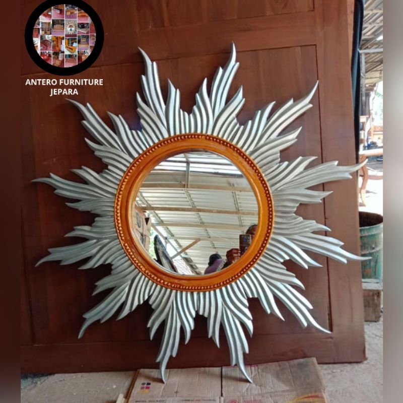 cermin dinding cermin hias pigura cermin matahari cermin kece