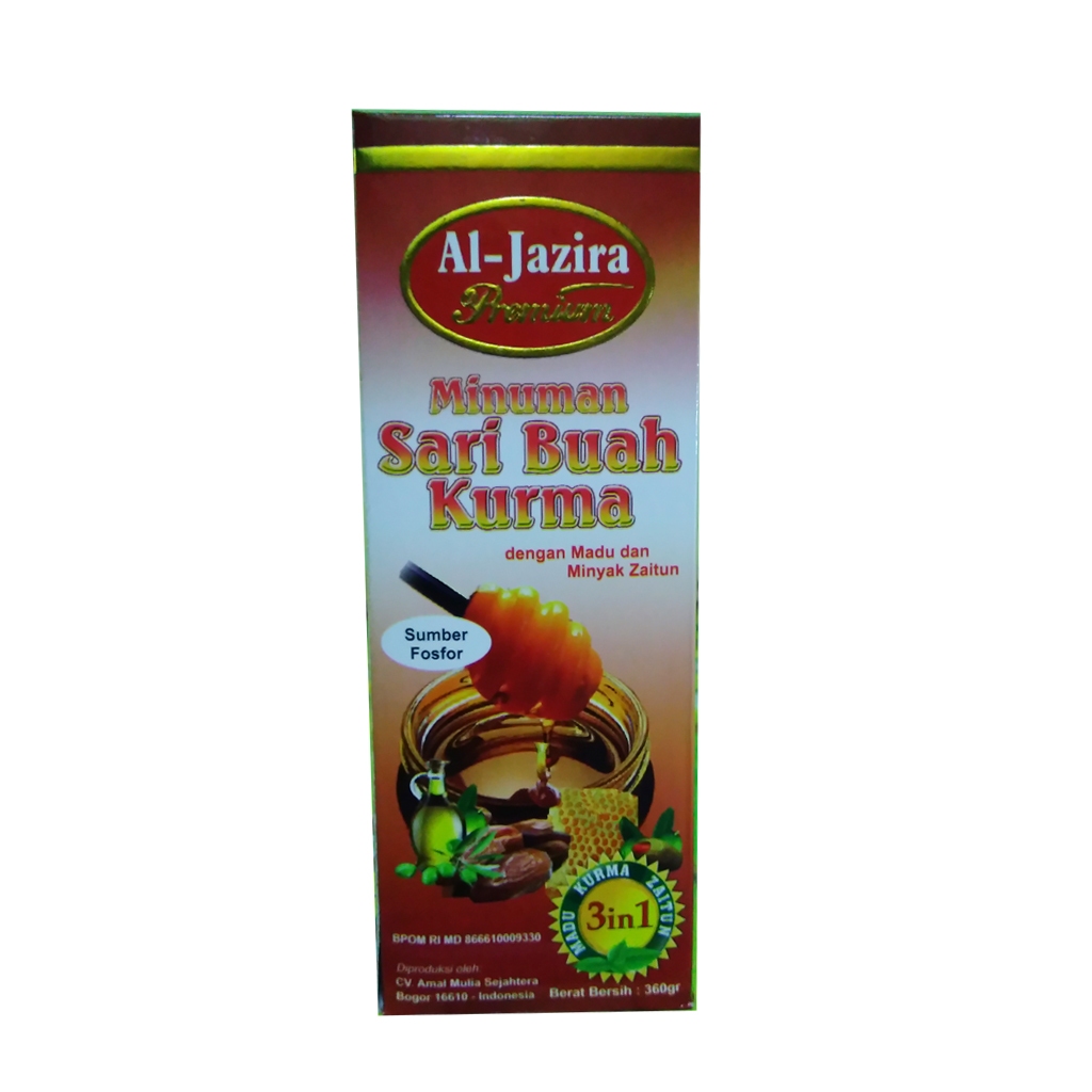 

Sari Buah Kurma AL-Jazira Premium dengan Madu dan Zaitun 360 gr